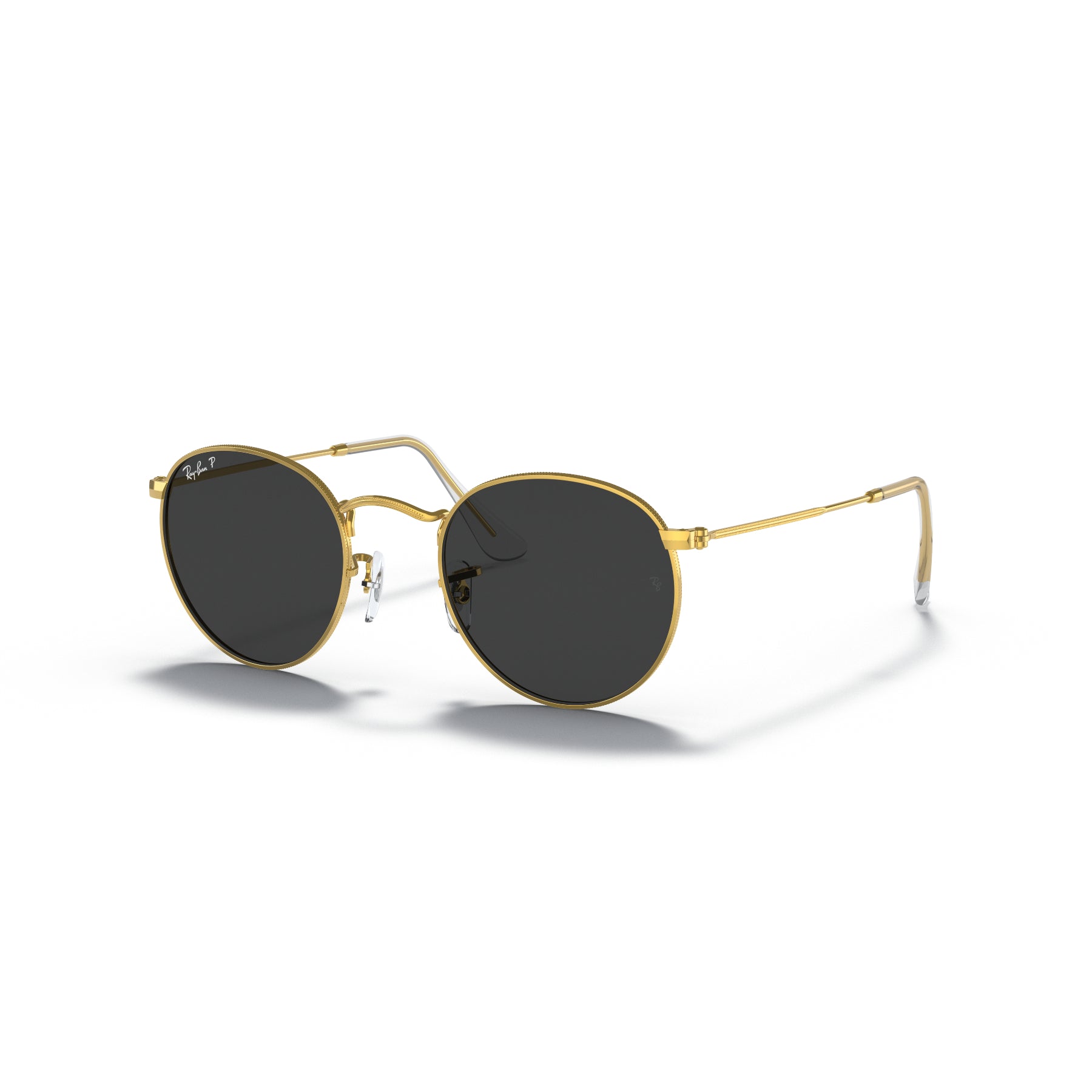 Ray-Ban Round Metal Polarizadas – Gafas de Sol para Hombre Negro