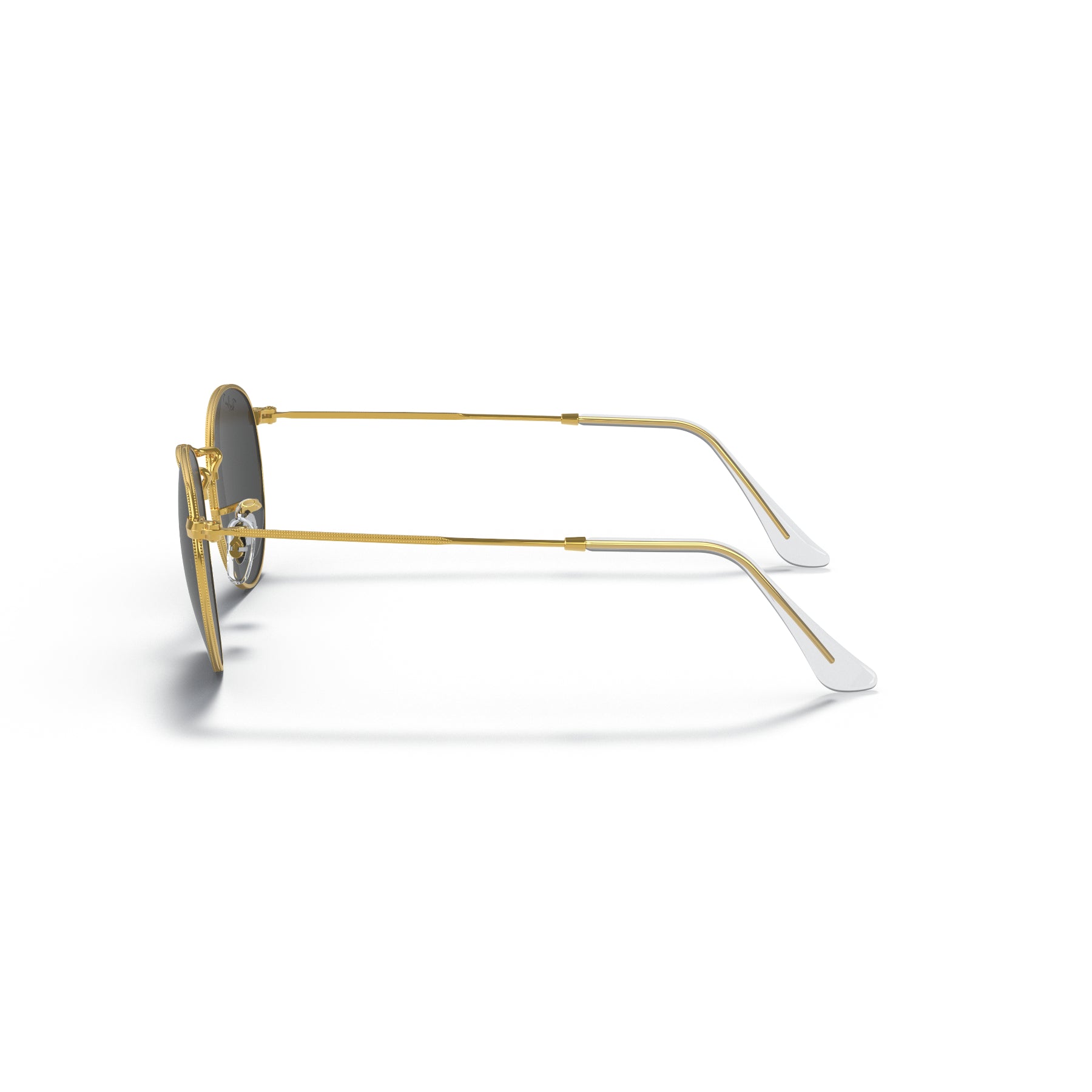 Ray-Ban Round Metal Polarizadas – Gafas de Sol para Hombre Negro